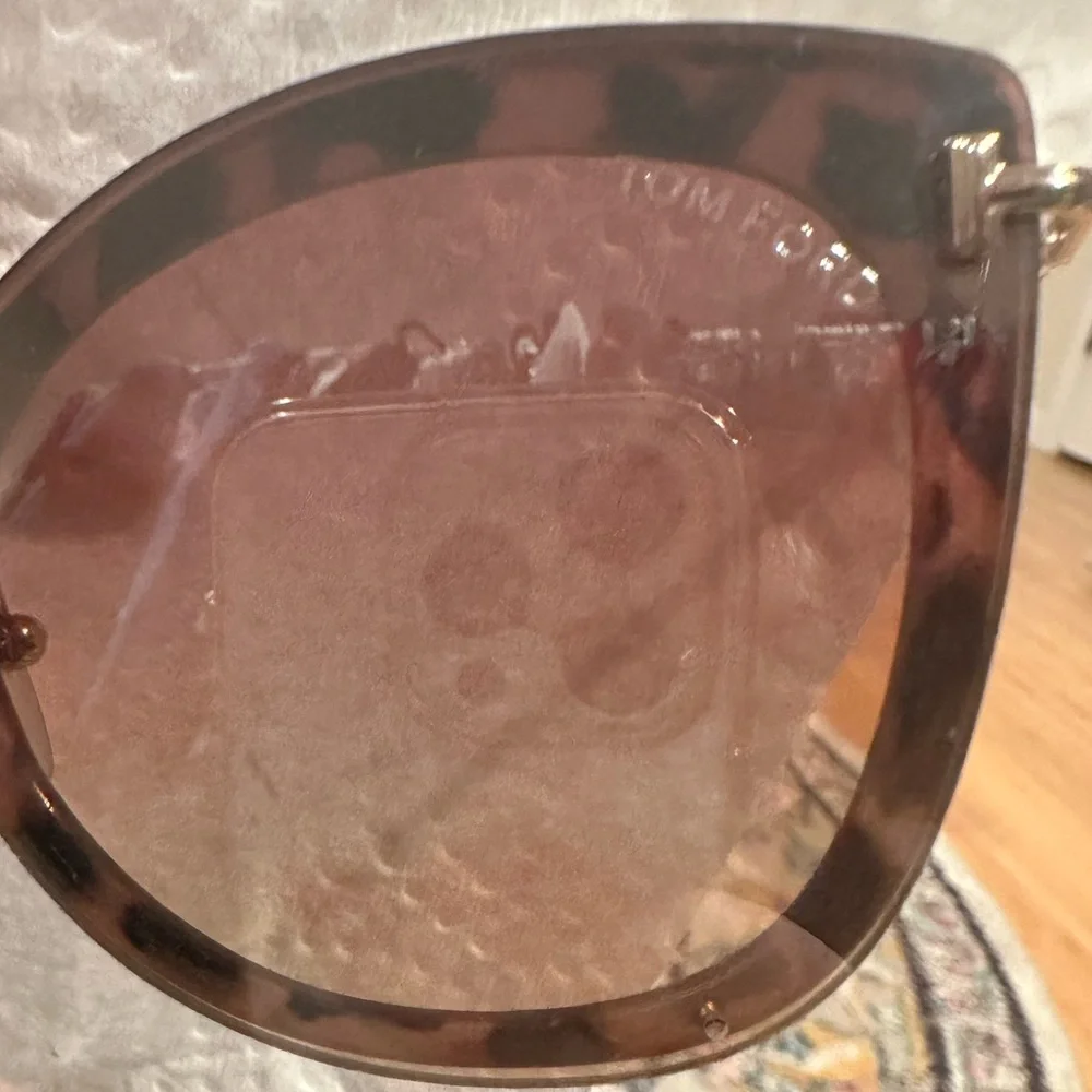 TOM FORD Charlotte Sunglasses Cat-Eye Brown Gold Tortoiseshell Gradient Lenses